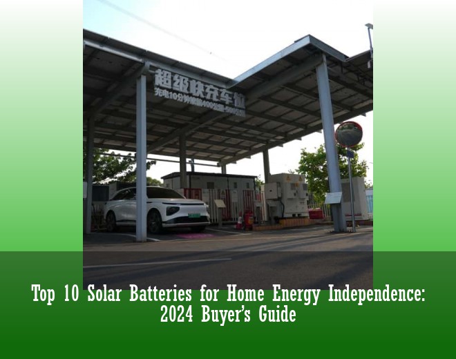 Top 10 Solar Batteries for Home Energy Independence: 2024 Buyer’s Guide